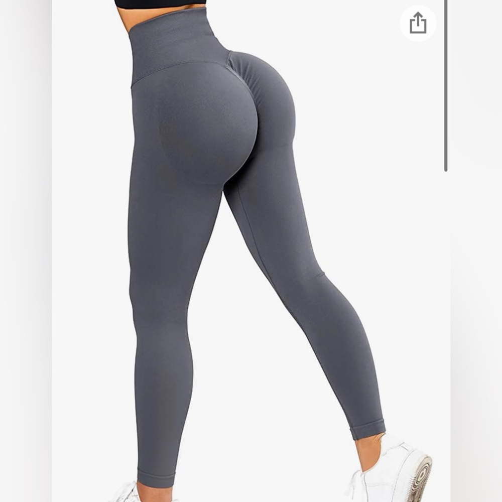 Medium grey suuksess seamless leggings with booty scrunch from Amazon